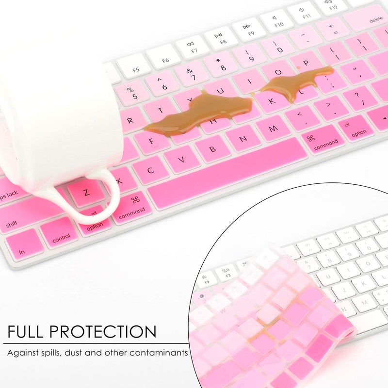 Allinside Ombre Pink Cover for Apple Magic Keyboard (MLA22LL/A) with US Layout - Image 5